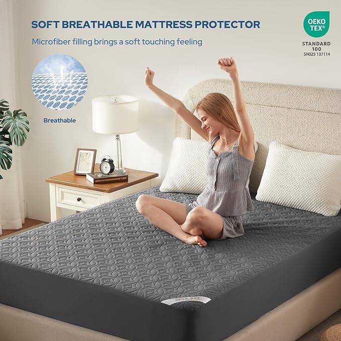 BEDLORE Waterproof Mattress Protector, California King Size Mattress Pad - Image 3