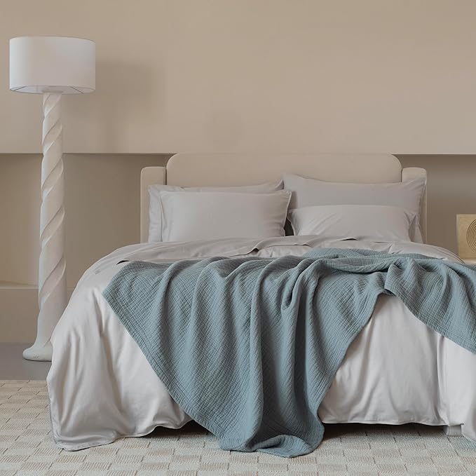 Double Stitch Cotton Tencel Duvet Cover - Image 4