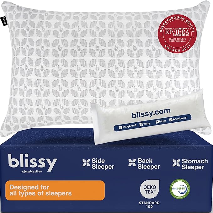 BLISSY Adjustable Memory Foam Pillow by Blissy
