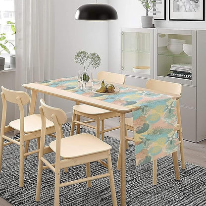 Nautical Starfish Kitchen Table Runner Colorful Coral Pink Blue Yellow Table - Image 8