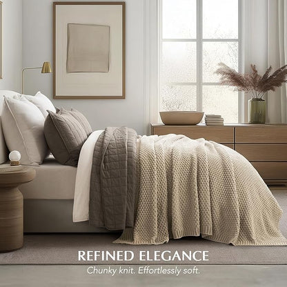 EVERGRACEHOME Chunky Chenille Knit Throw Blanket - Image 6