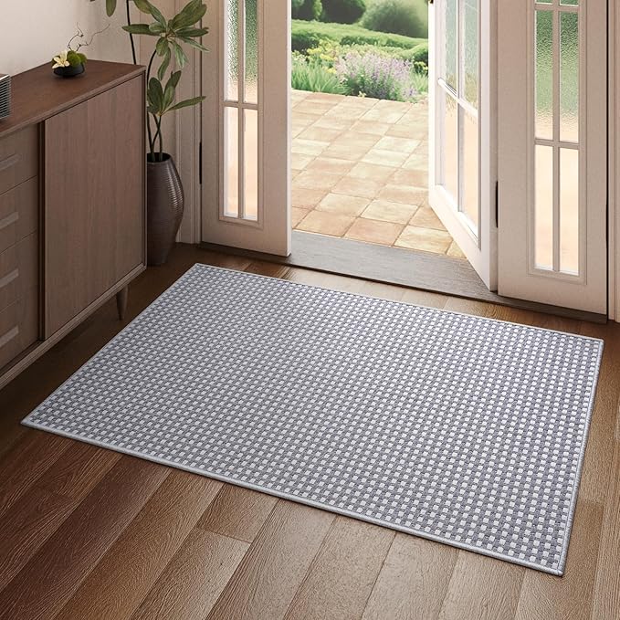 2x3 ft Indoor Door Mat Entryway Rug Non Slip Woven Washable Area Rugs Kitchen by YDKGL