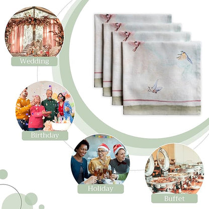 Maison d' Hermine Cloth Napkins Set of 4 100% Cotton Everyday Reusable Square - Image 6