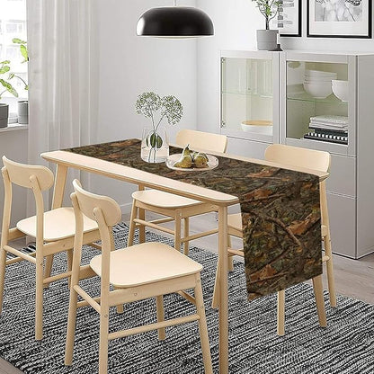 Camo Hunting Table Runner, Mossy and Oak Camouflage Patterns Table Runner - Image 2