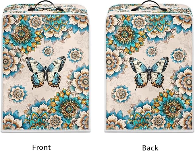 Mumeson Vintage Butterfly Flowers Coffee Maker Cover Blender Dust Pouch Kitchen - Image 2