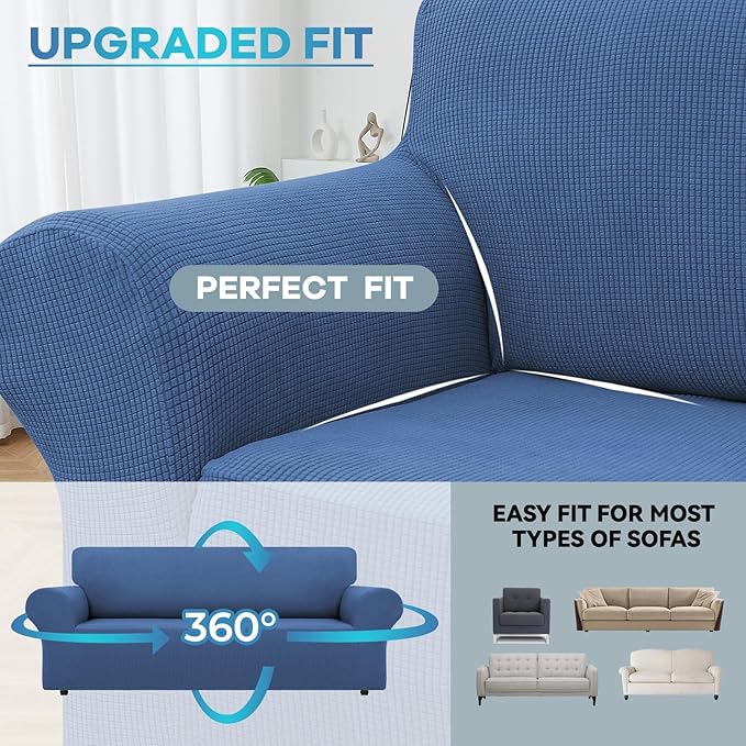 LURKA Stretch Sofa Slipcovers 1 Piece Couch Covers - Image 4