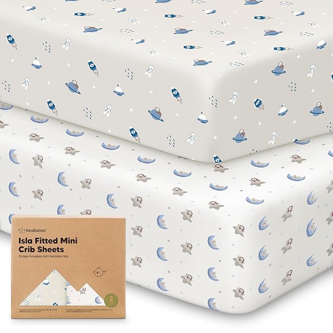 Pack and Play Sheets Fitted by KeaBabies