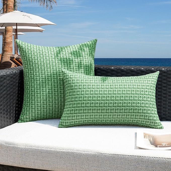 Kevin Textile Outdoor Waterproof Throw Pillow Covers Pack of 2 Farmhouse - Image 5