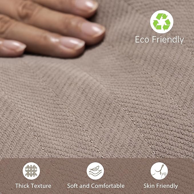 ZWJD Khaki Pillow Covers 20x20 Set of 2 Chenille Throw Pillow Covers - Image 5