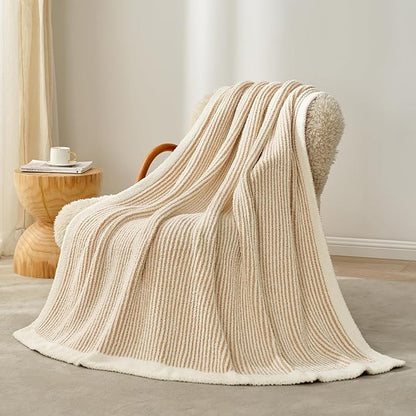 Snuggle Sac Fluffy Bedding Blanket Twin Size, Soft Luxurious Knit Throws - Image 8