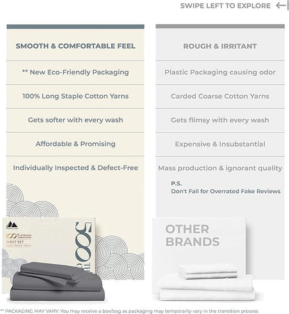 Mayfair Linen 100% Cotton Split King Sheets Sets - Image 2