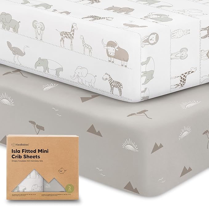 Pack and Play Sheets Fitted by KeaBabies