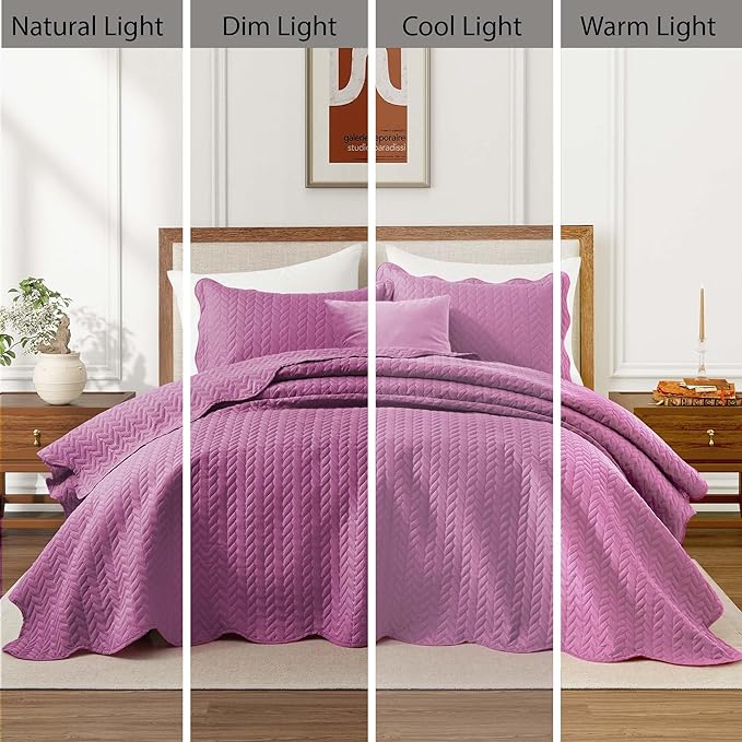 IR Imperial Rooms California King Quilt Bedding Set Size + 2 Pillow Shams - Image 8