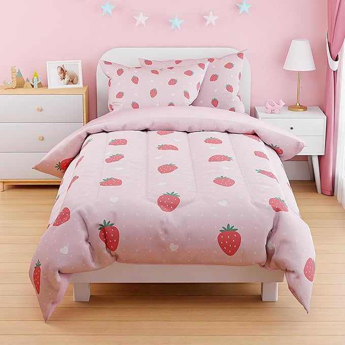 SANDJEST Strawberry Duvet Cover Sets Full Size - Image 7