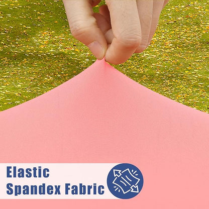 Round Spandex Tablecloth, Elastic Fitted Waterproof Tablecloths - Image 2