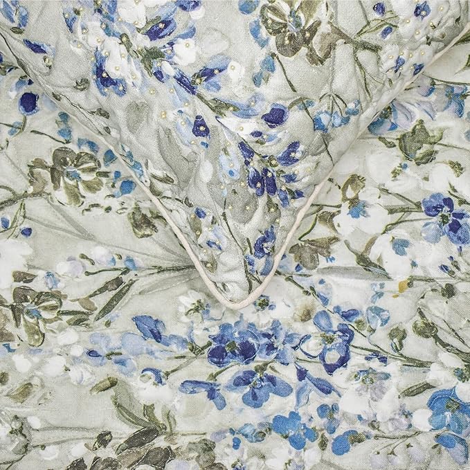 The HomeCentric King/Queen/Twin Blue Decorative Bed Runner Queen 74"x18" Bed - Image 4