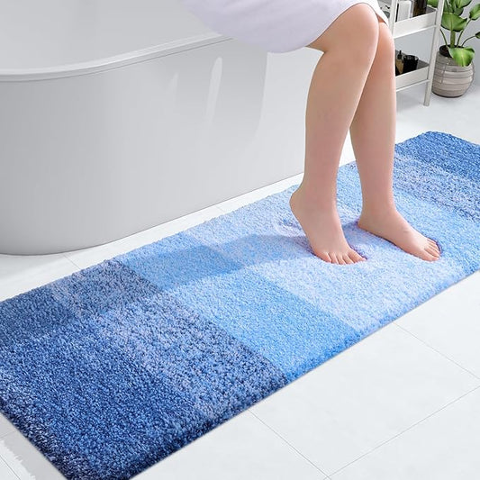 OLANLY Bathroom Runner Rugs 59x20, Extra Soft Absorbent Microfiber Bath Rugs by OLANLY