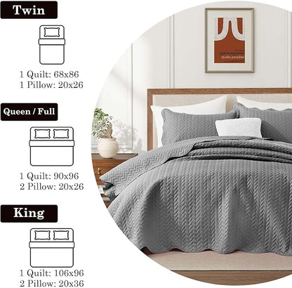 IR Imperial Rooms King Quilt Bedding Set Size + 2 Pillow Shams - Image 9