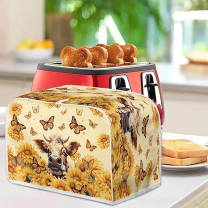 Sunflower Butterfly Butterfly Printed Toaster Cover - Image 4