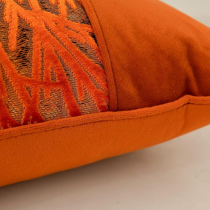 Yangest Orange Twigs Throw Pillow Cover Velvet Branches Velvet Cushion Case - Image 3