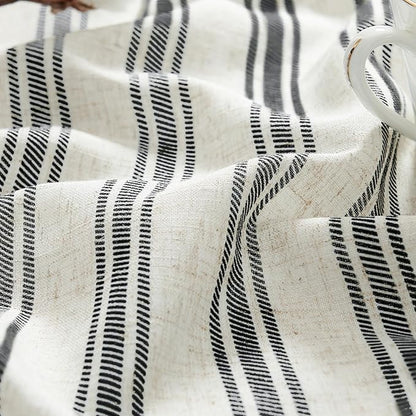 jinchan Linen Striped Valance Window Treatment - Image 8