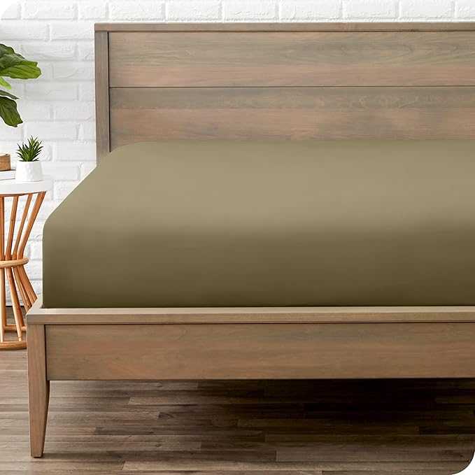 Bare Home Fitted Bottom Sheet King Size by BareHome