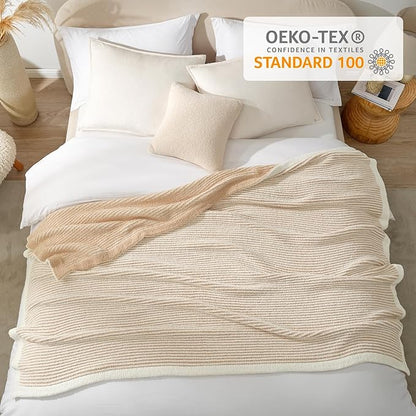 Snuggle Sac Fluffy Bedding Blanket Twin Size, Soft Luxurious Knit Throws - Image 7