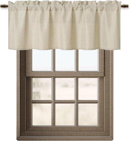 Hiasan Faux Linen Valance Curtains - Image 7