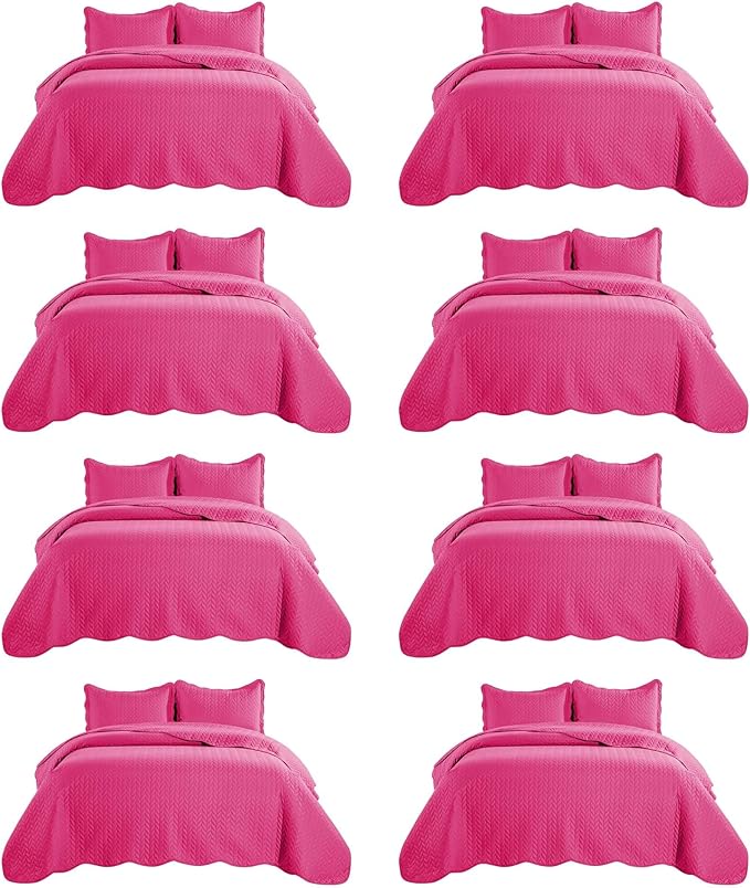 IR Imperial Rooms 8 Pack California King Quilt Bedding Set by IRImperialRooms