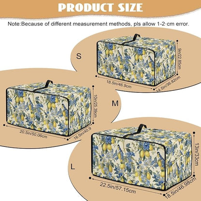 Lemon Floral Robin Bird Print Microwave Oven Dust Cover Heavy Duty Microwave - Image 7