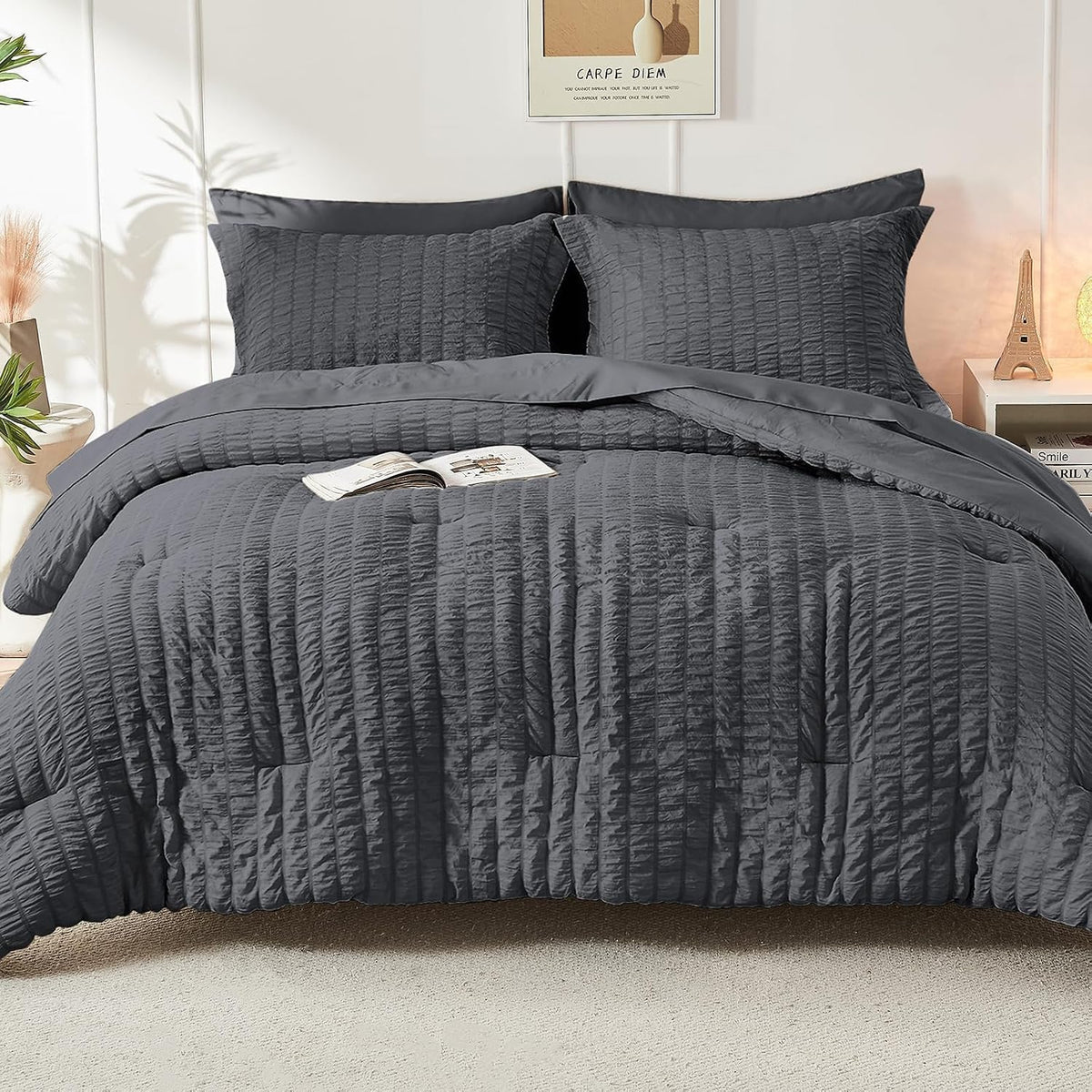 king comforter set - 7pcs bed in a, view 9