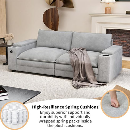 81.5" Loveseat Cloud Sofa Couch - Image 5
