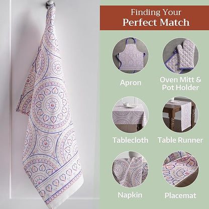 Maison d' Hermine Kitchen Towels Set of 3 100% Cotton 27.50" x 20" Reusable - Image 5