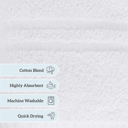 green lifestyle luxury bath towel - white large, package contents