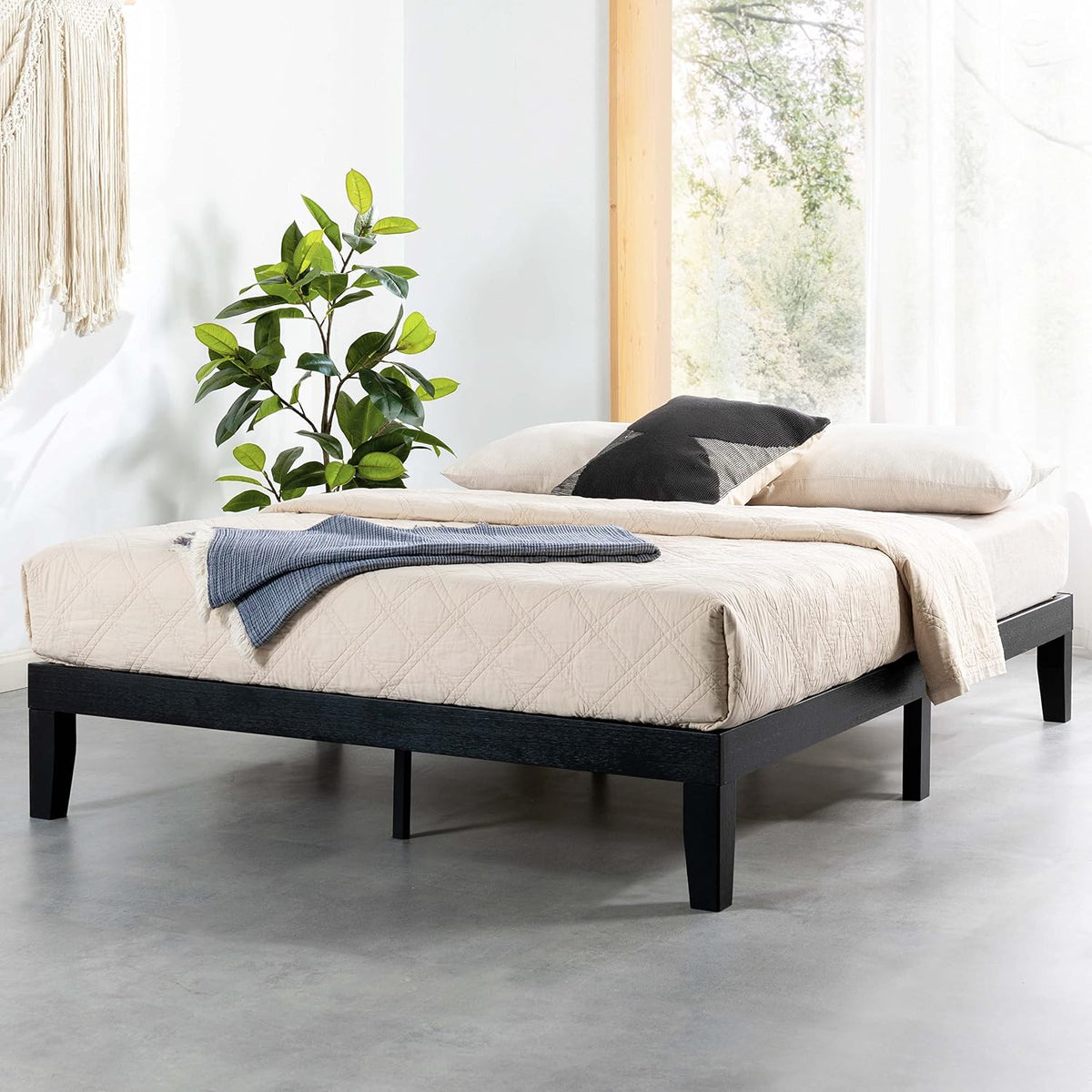 mellow naturalista classic 12 inch solid wood platform, main product view