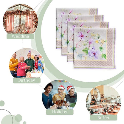 Maison d' Hermine Cloth Napkins Set of 4 100% Cotton Everyday Reusable Square - Image 6