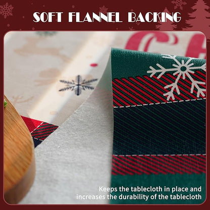 Christmas Rectangle Table Cloth, 100% Waterproof Tablecloth, Christmas - Image 5