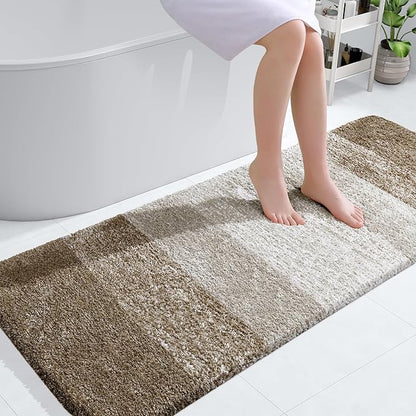 OLANLY Bathroom Runner Rugs 54x24, Extra Soft Absorbent Microfiber Bath Rugs by OLANLY