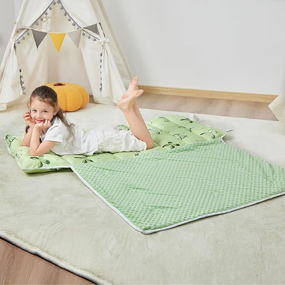 Toddler Nap Mat with Pillow and Blanket, Extra Large Rolled Napping Mats - Image 7