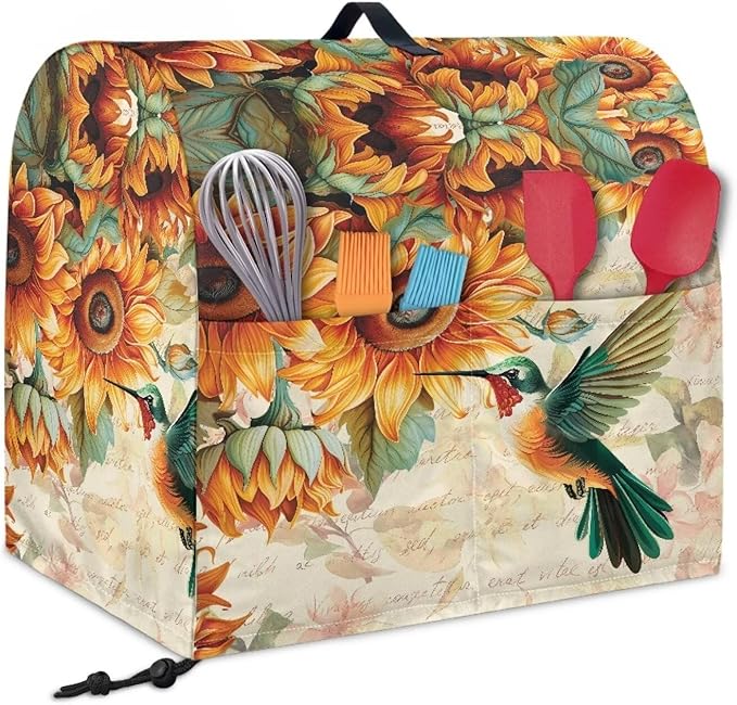 Stand Mixer Covers Hummingbird Sunflower Print Stand Mixer Dustproof Cover - Image 2