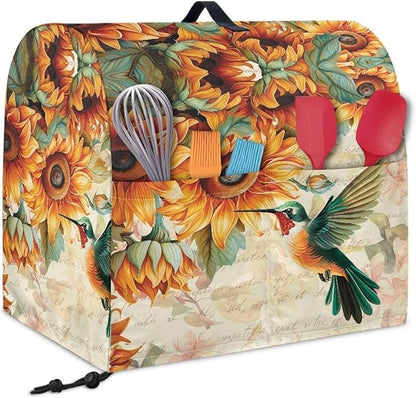 Stand Mixer Covers Hummingbird Sunflower Print Stand Mixer Dustproof Cover - Image 2