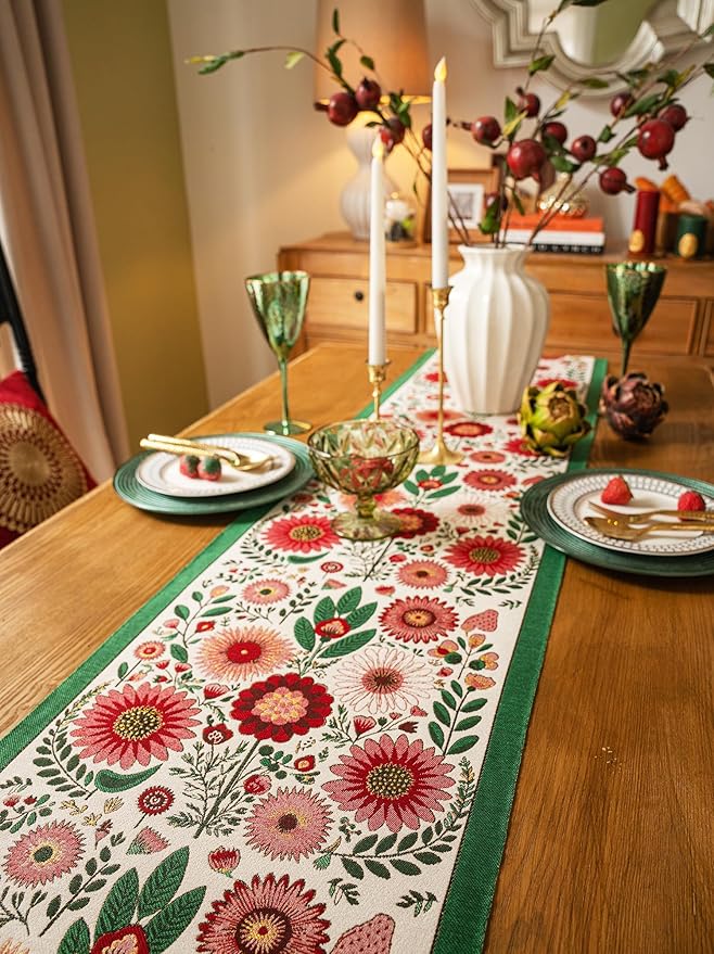 13×72 Inch Table Runner, Retro-Luxury Tassels Series - Image 4