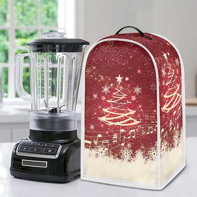Christmas Blender Cover for Kitchen Countertop Xmas Tree Small Appliance Dust - Image 4