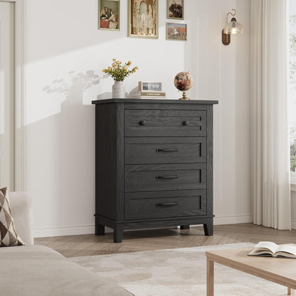 garveehome 4 dresser for bedroom, 34.8" tall vertical on a desk or shelf