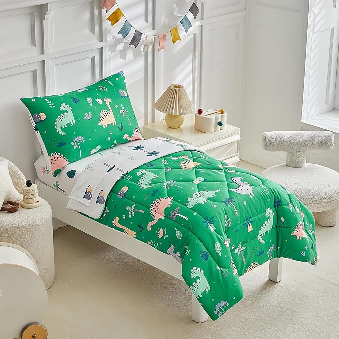 DuShow Dinosaur Toddler Bedding Set - Image 2