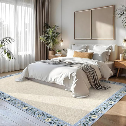 GarveeHome Washable Area Rugs for Bedroom 5x7 Living Room Modern Floral Throw - Image 2