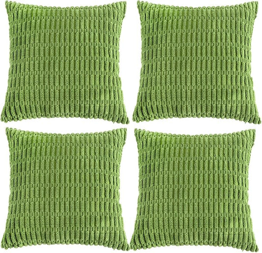 Fancy Homi 4 Packs Boho Lime Green Decorative Throw Pillow Covers 22x22 Inch by Fancy+Homi