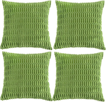 Fancy Homi 4 Packs Boho Lime Green Decorative Throw Pillow Covers 18x18 Inch by Fancy+Homi