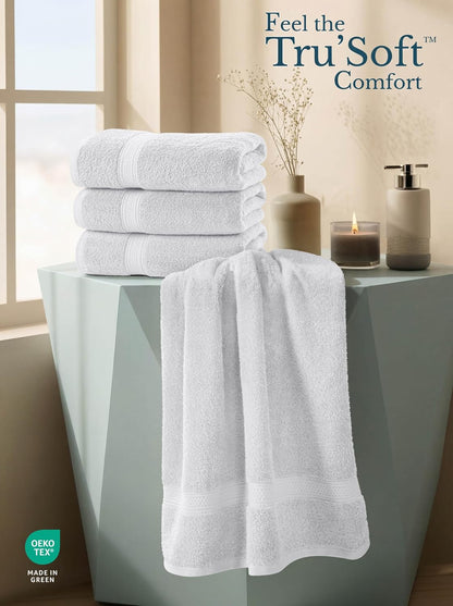 utopia towels 4 pack premium bath towels, 27x54, side view