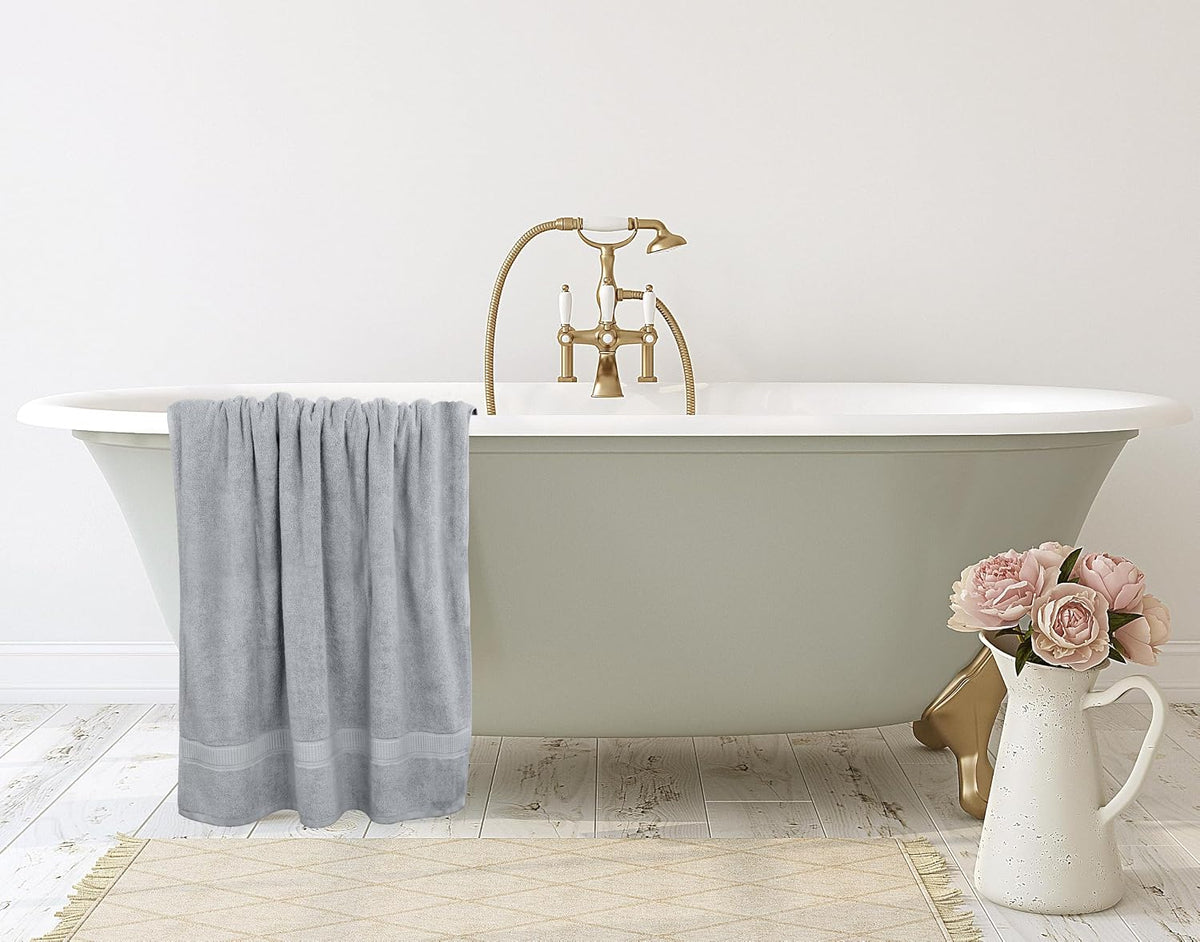 utopia towels jumbo bath sheets 2 pack, 35x70, front angle view